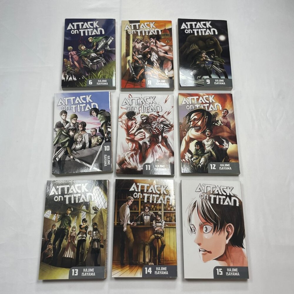Attack on Titan Manga Lot - Volumes 6, 8-15 - Hajime Isayama Kodansha